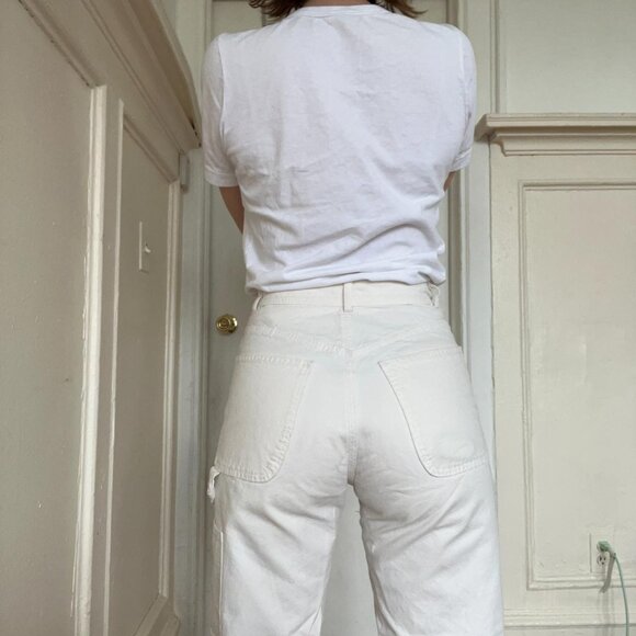 Jesse Kamm Handy Pant - Salt White, Size 4 Gently used - Picture 3 of 8